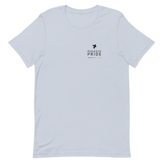 Pegasus Pride Logo T-Shirt Light Blue pegasus-pride-logo-t-shirt-light-blue-front Tee