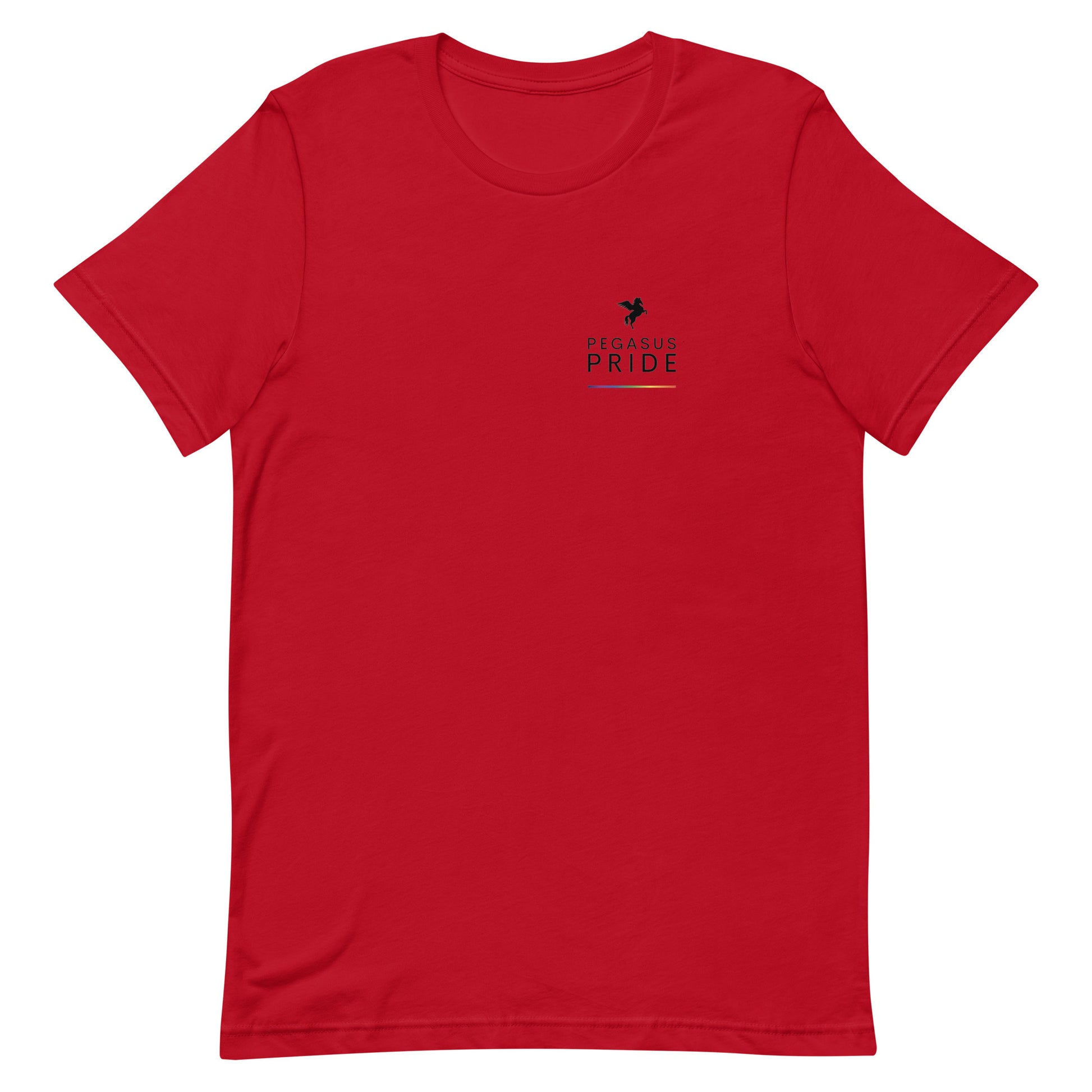 Pegasus Pride Logo T-Shirt Red pegasus-pride-logo-t-shirt-red-front Tee