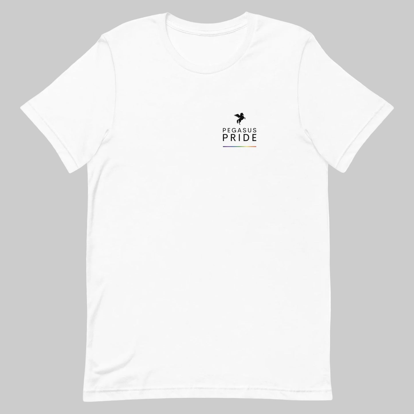 Pegasus Pride Logo T-Shirt White pegasus-pride-logo-t-shirt-white-front Tee