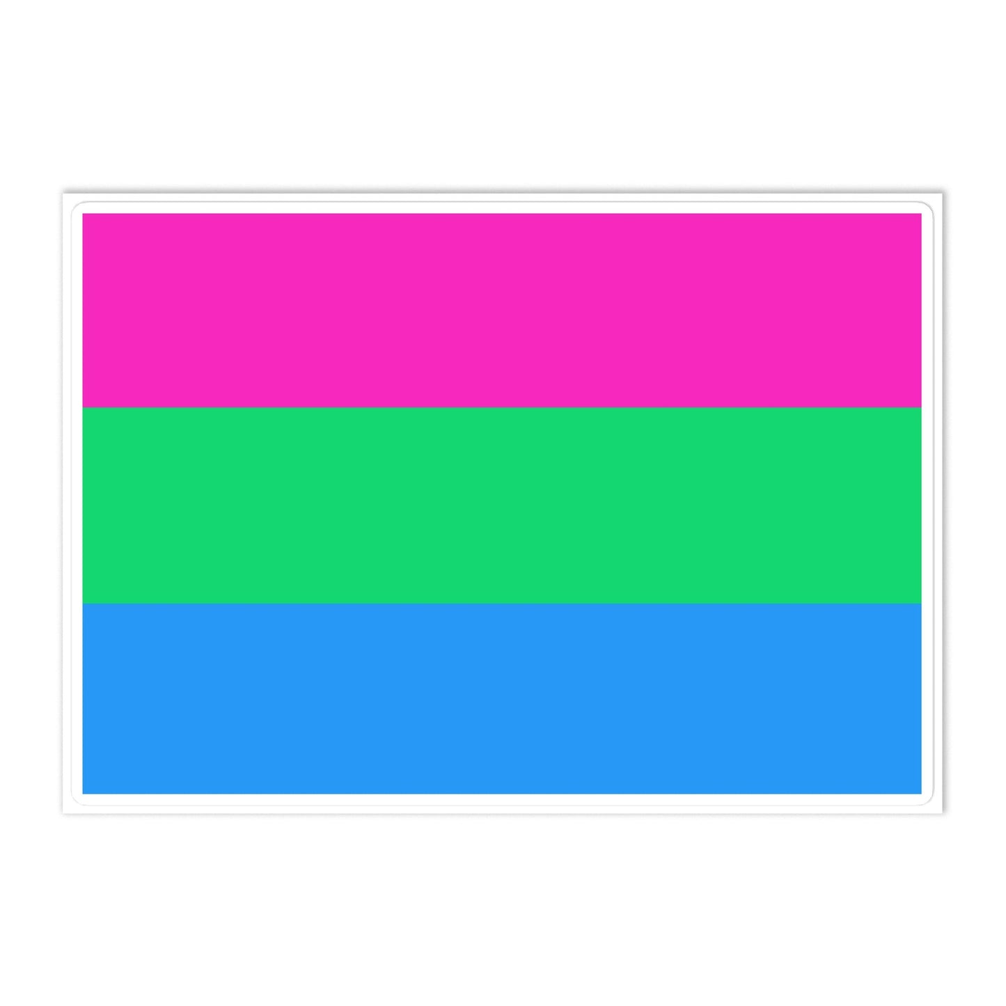 Polysexual Poly Pride Flag Large Sticker Polysexual polysexual-poly-pride-flag-large-sticker-front Stickers