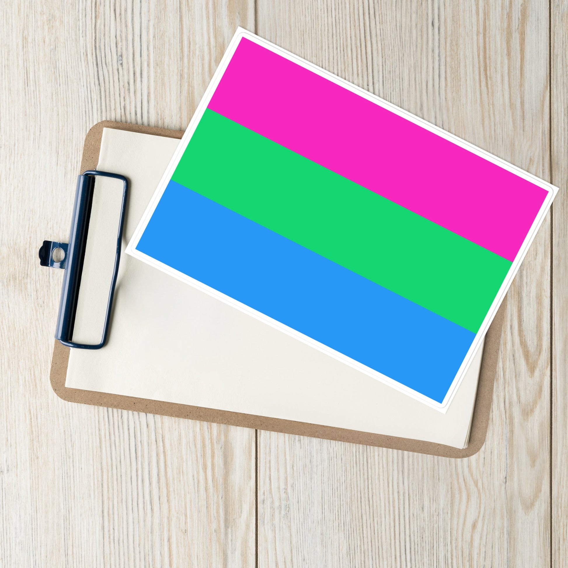 Polysexual Poly Pride Flag Large Sticker polysexual-poly-pride-flag-large-sticker-lifestyle Stickers
