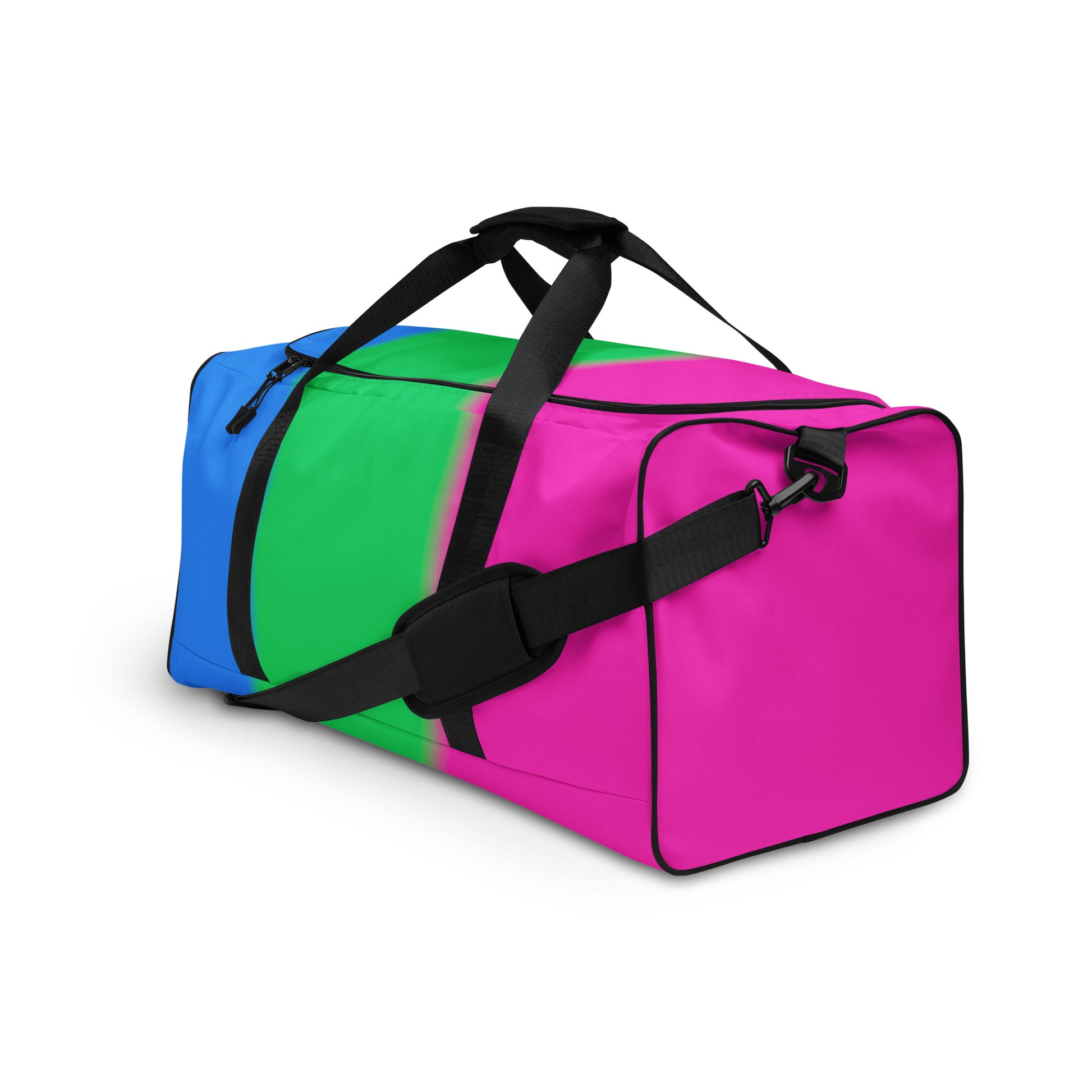 Polysexual Poly Pride Weekender Duffel Bag - Ombre polysexual-poly-pride-weekender-duffel-bag-ombre-left-front