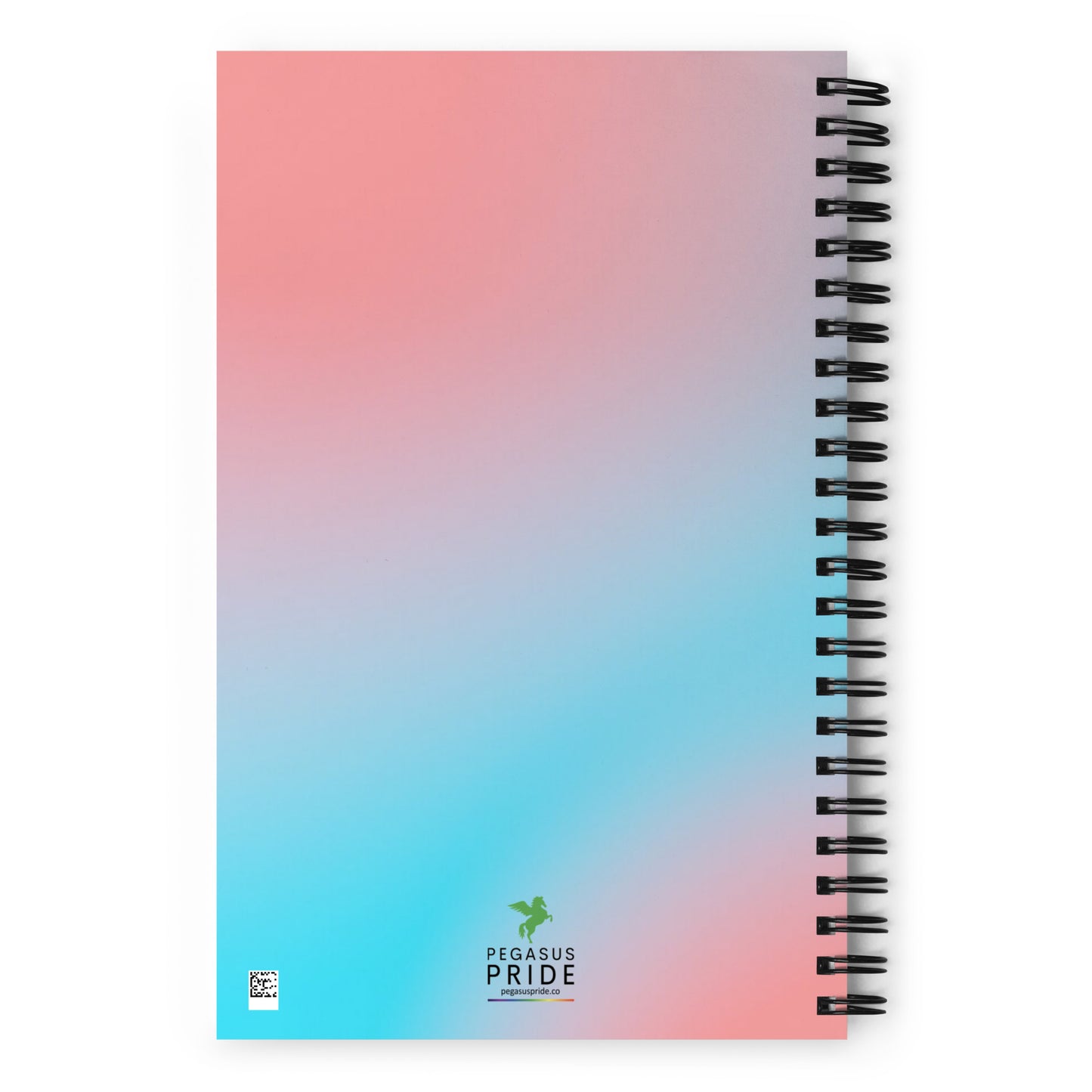 Transgender Trans Pride Spiral Notebook - Blurred Lines spiral-notebook-white-back-639a2578baec9