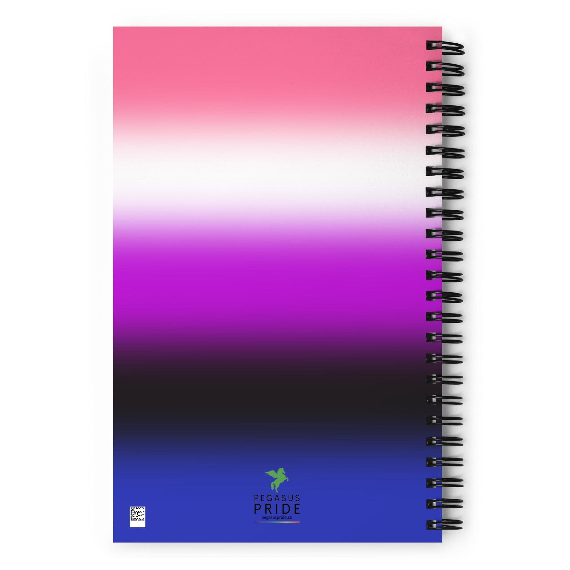 Genderfluid Pride Spiral Notebook - Ombre spiral-notebook-white-back-639a27ee1839e