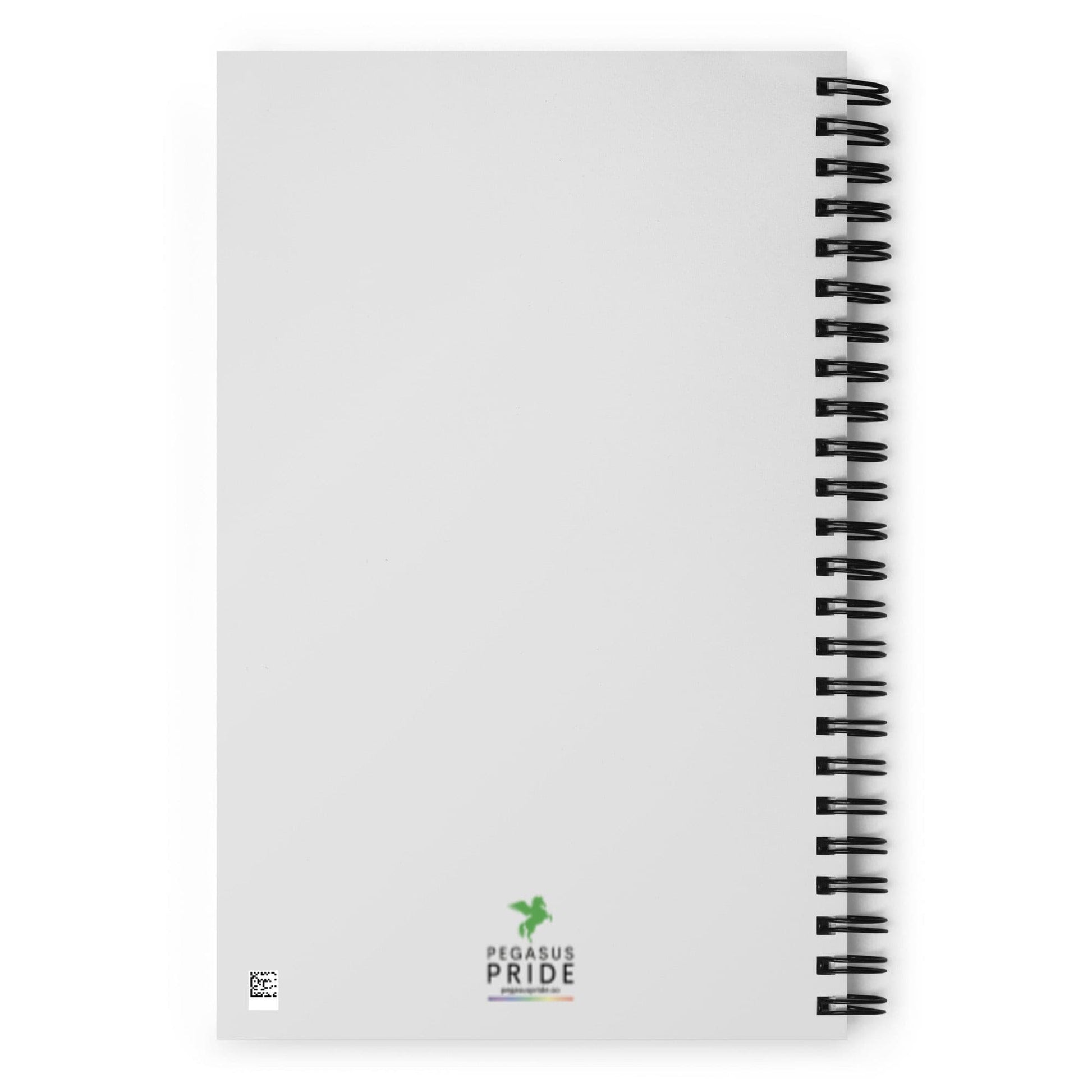 Agender Pride Spiral Notebook with Circles spiral-notebook-white-back-639a5051dc2bf