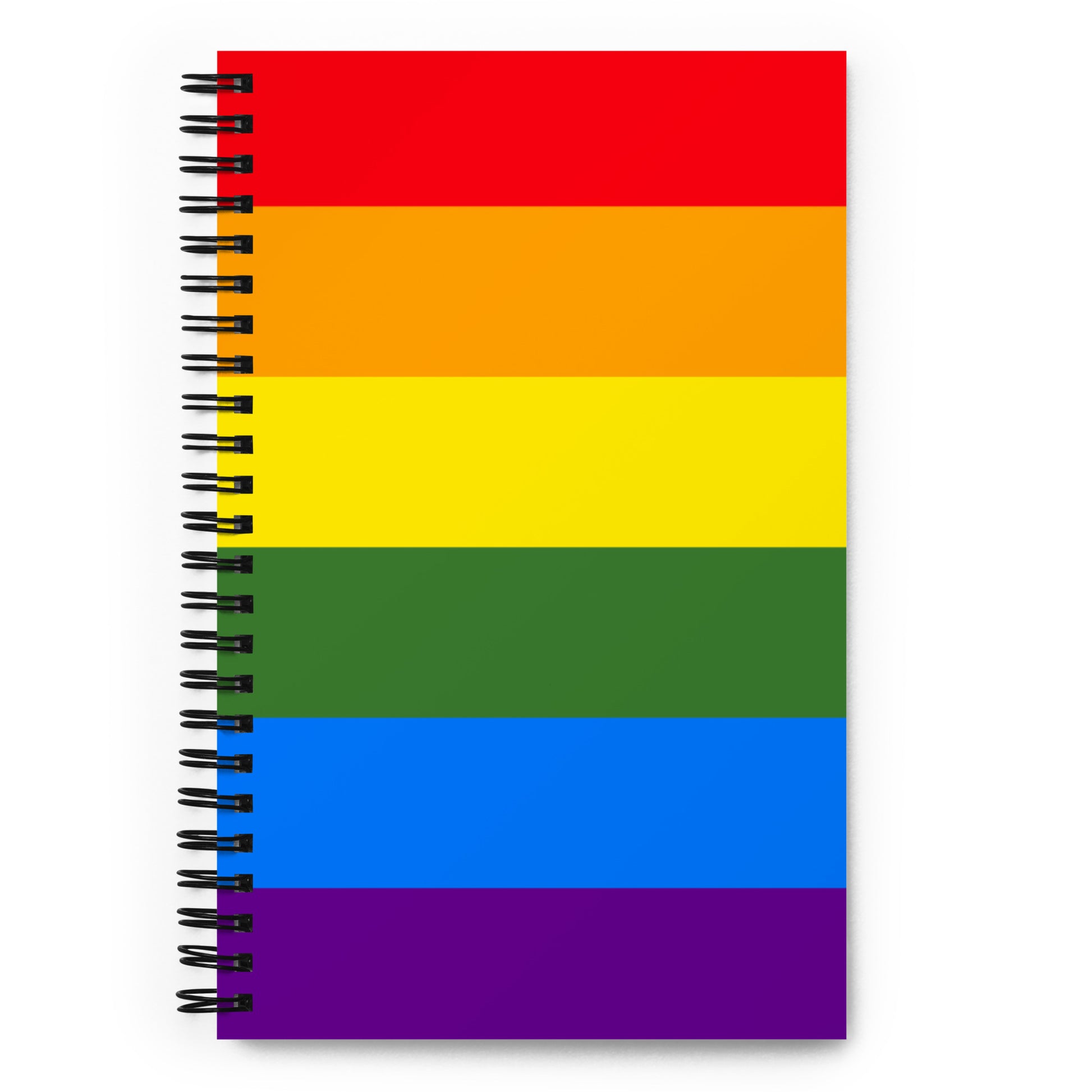 LGBTQ Pride Flag Spiral Notebook Pride spiral-notebook-white-front-639a17fcaab91