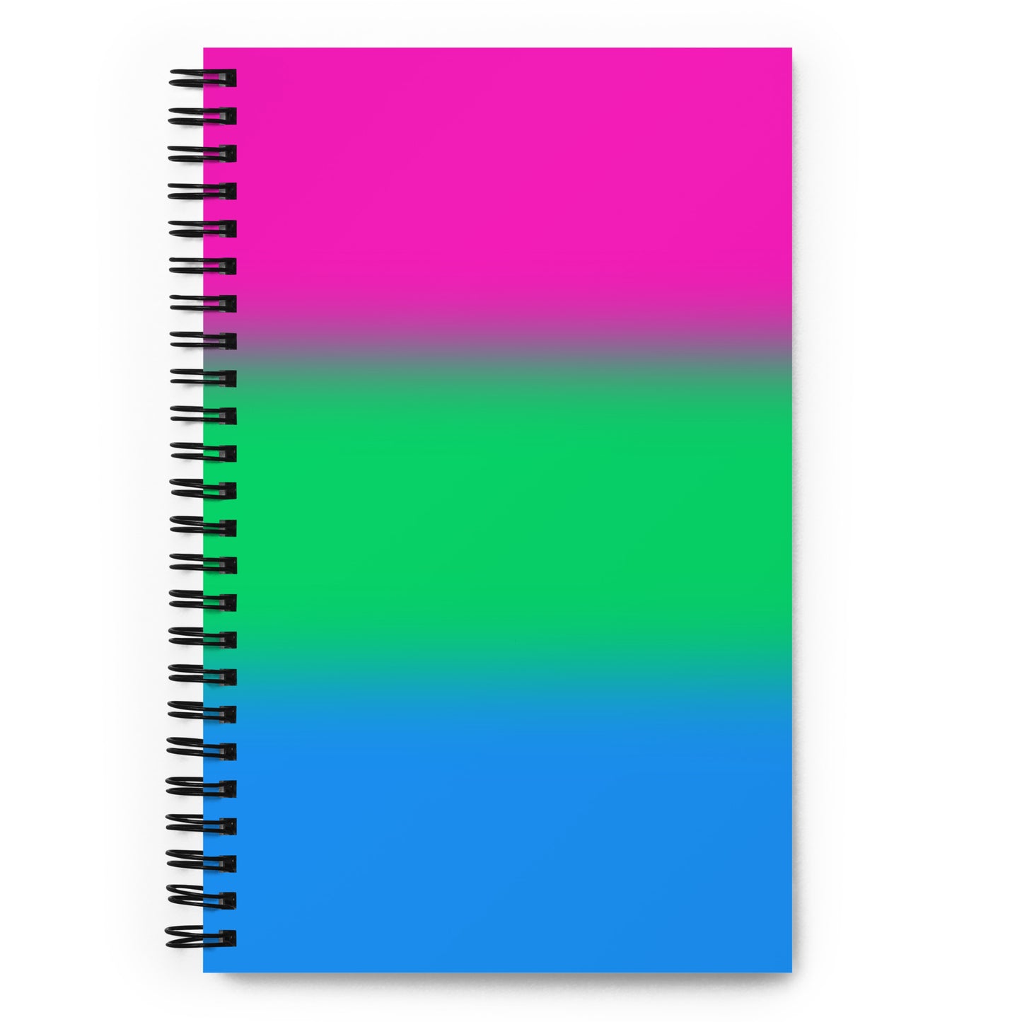 Polysexual Poly Pride Spiral Notebook - Ombre Polysexual spiral-notebook-white-front-639a1846ca48a