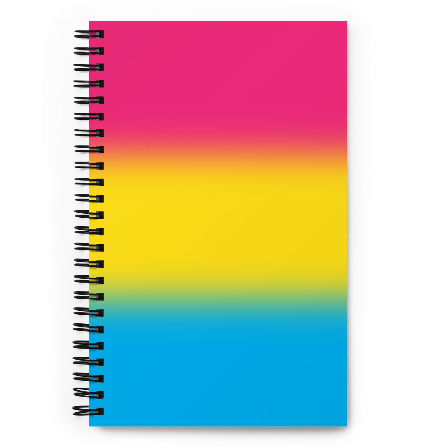 Pansexual Pan Pride Spiral Notebook - Ombre Pansexual spiral-notebook-white-front-639a18c627d0e