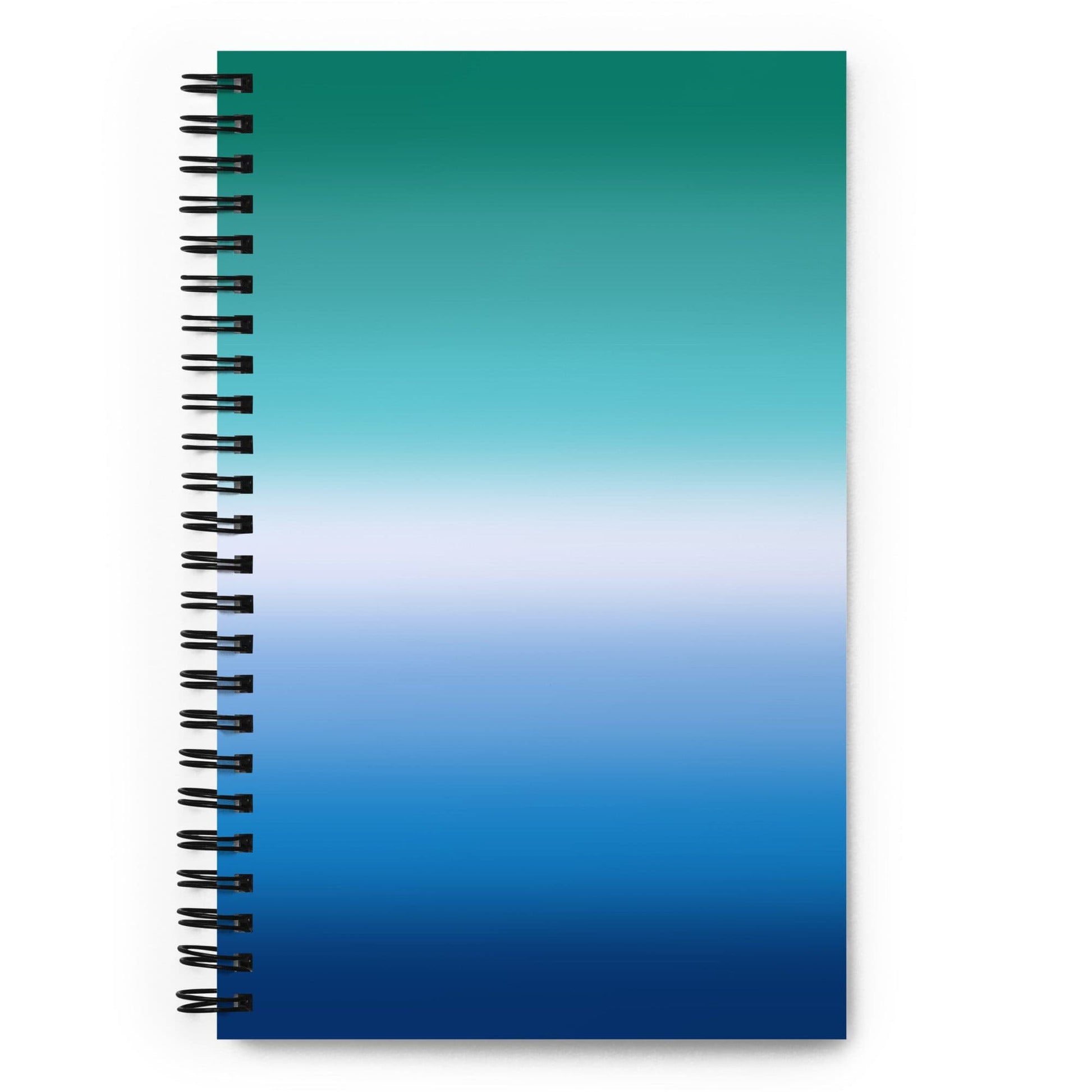 Gay MLM Pride Spiral Notebook - Vincian Ombre Gay spiral-notebook-white-front-639a1963c9fa6