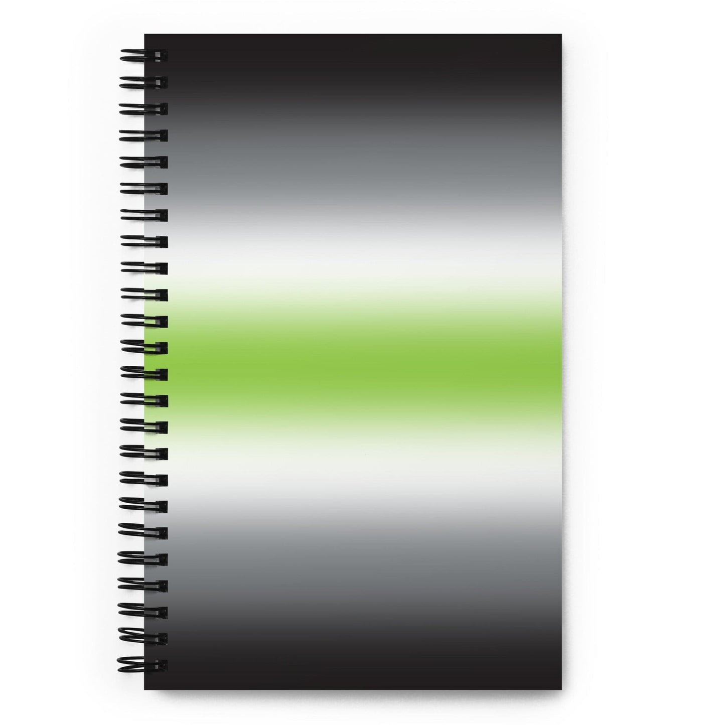 Agender Pride Spiral Notebook in Ombre Agender spiral-notebook-white-front-639a19e913083