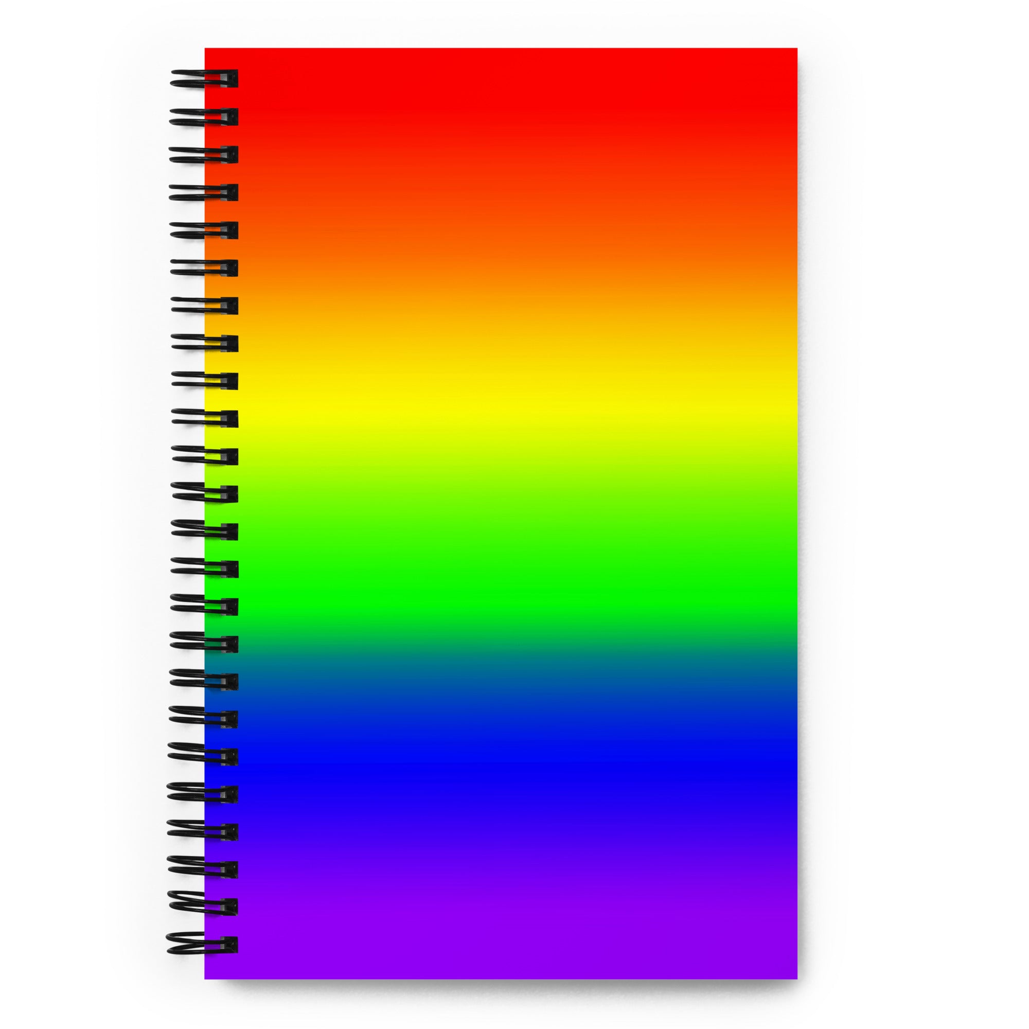 LGBTQ Pride Spiral Notebook in Rainbow Ombre โ Pegasus Pride