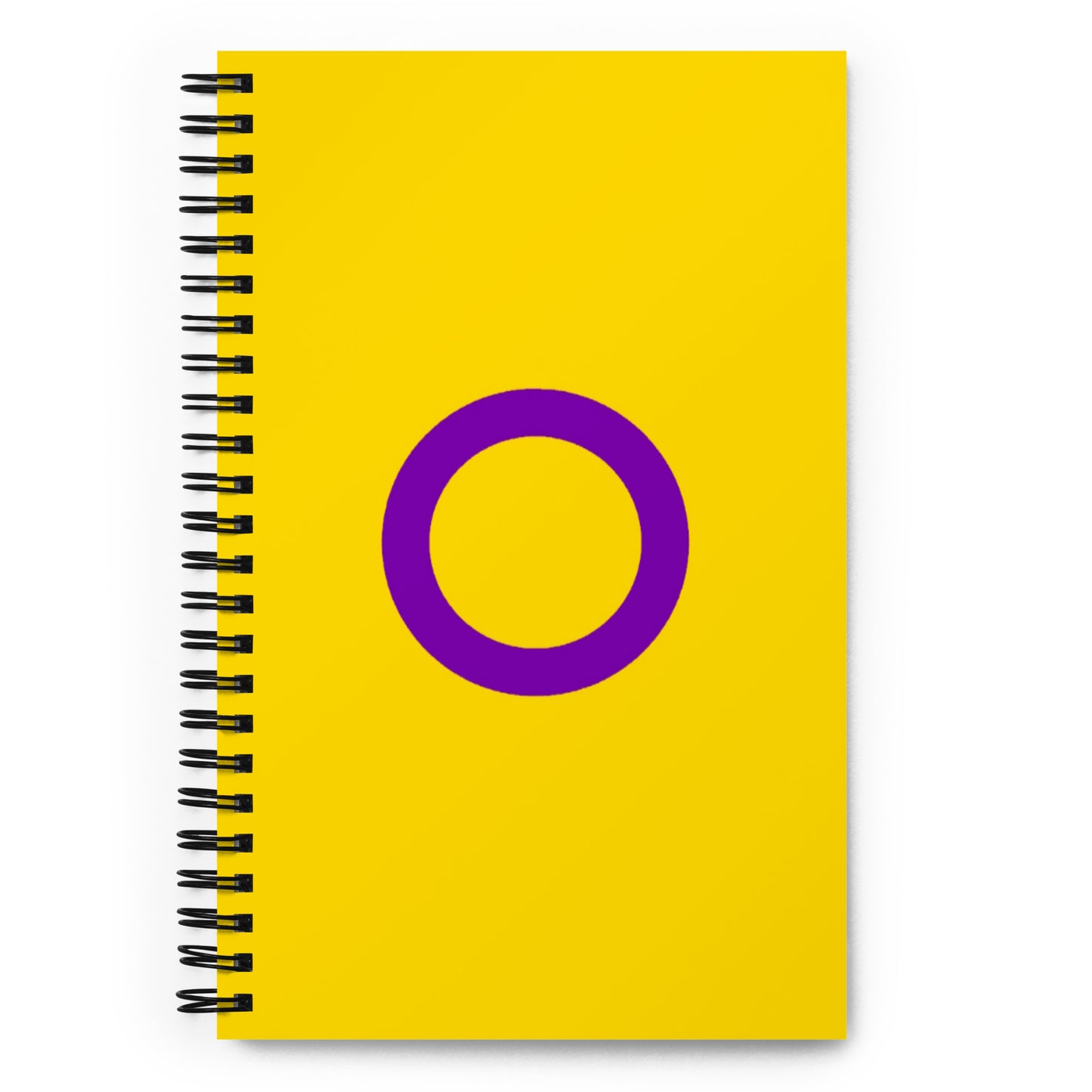 Intersex Pride Flag Spiral Notebook Intersex spiral-notebook-white-front-639a2ac0cc3cc