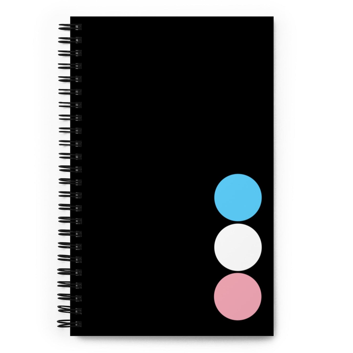 Transgender Trans Pride Spiral Notebook - Circles Transgender spiral-notebook-white-front-639a50e933f9e