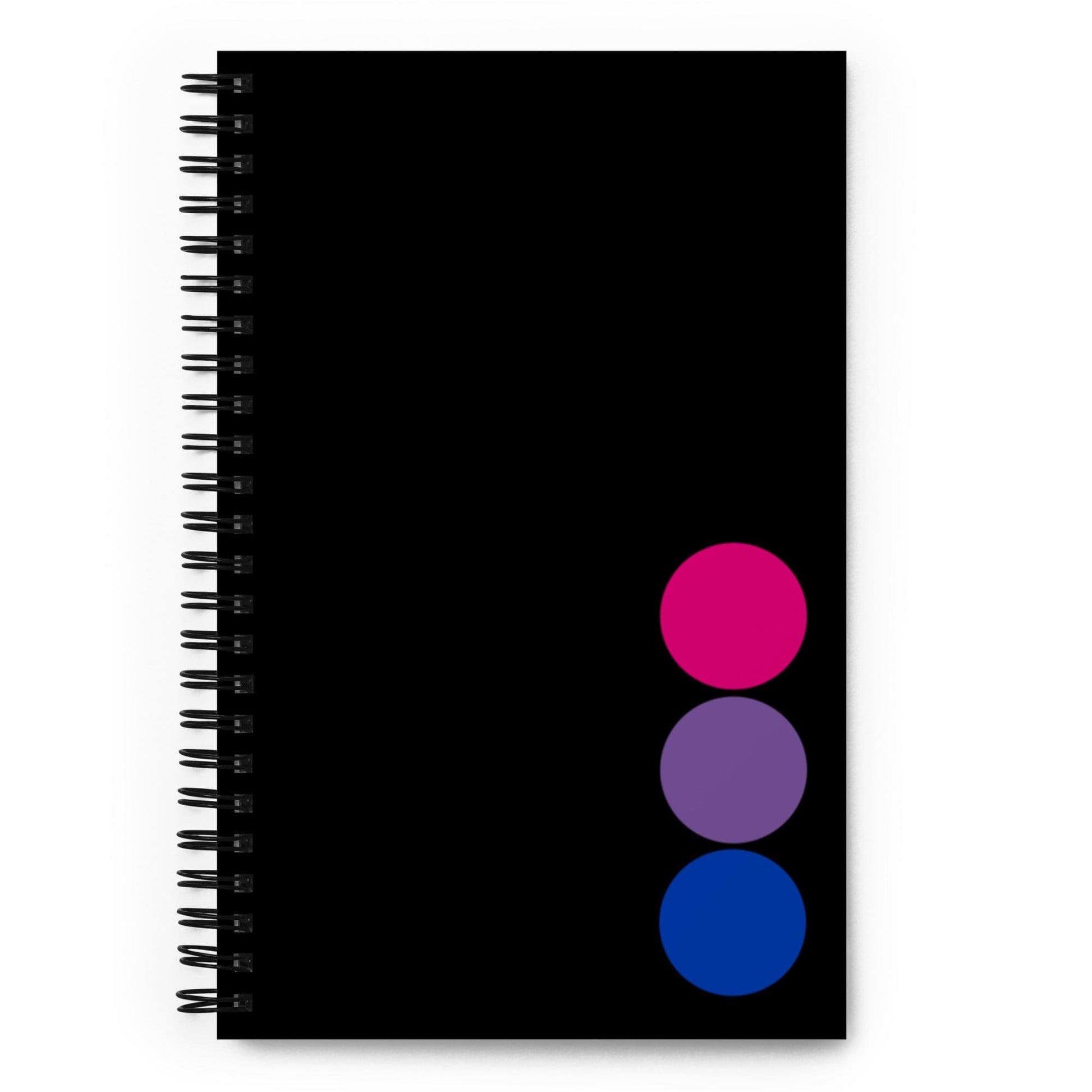 Bisexual Bi Pride Spiral Notebook Circles Bisexual spiral-notebook-white-front-639a519f1ad5e