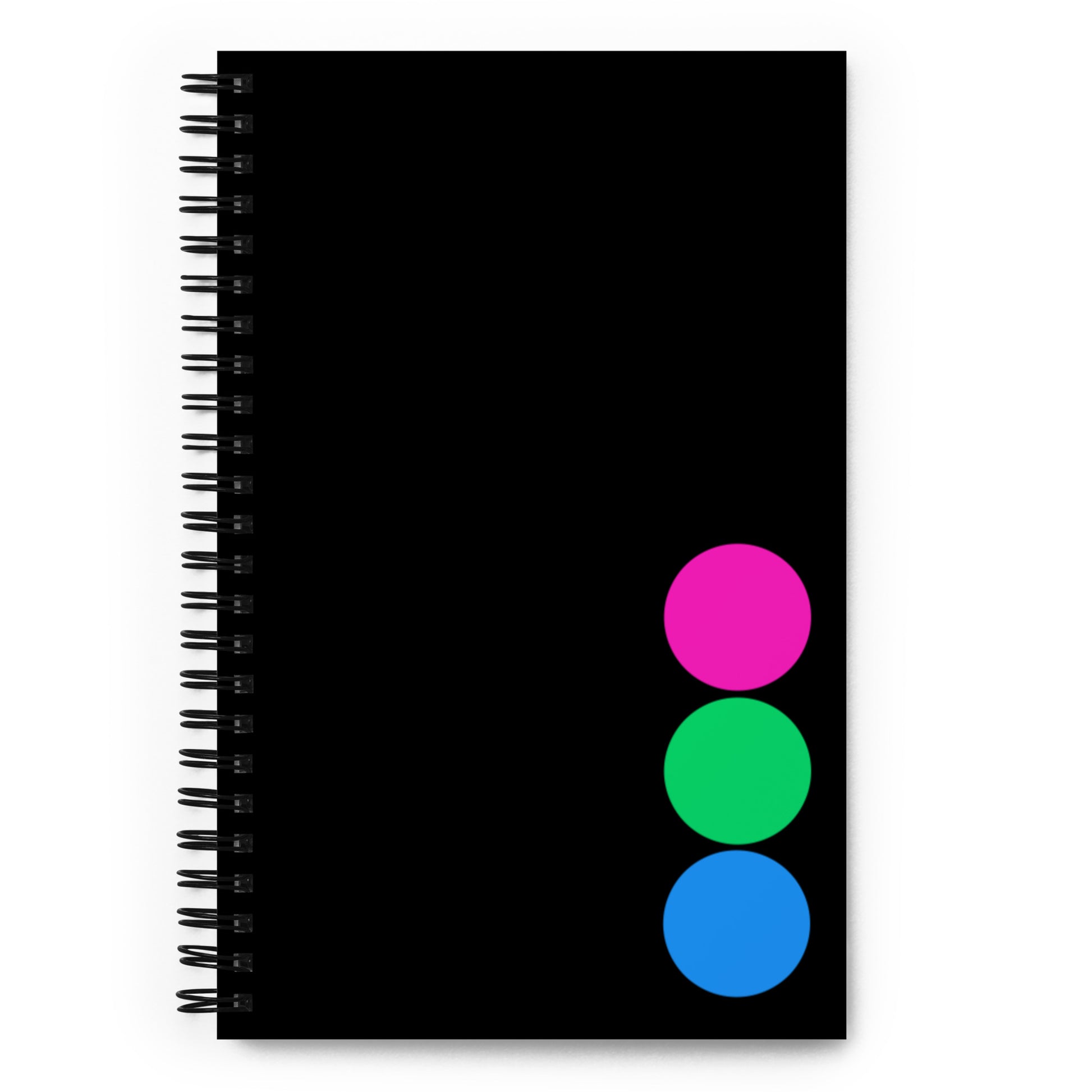 Polysexual Poly Pride Spiral Notebook - Circles Polysexual spiral-notebook-white-front-639a51ee47746