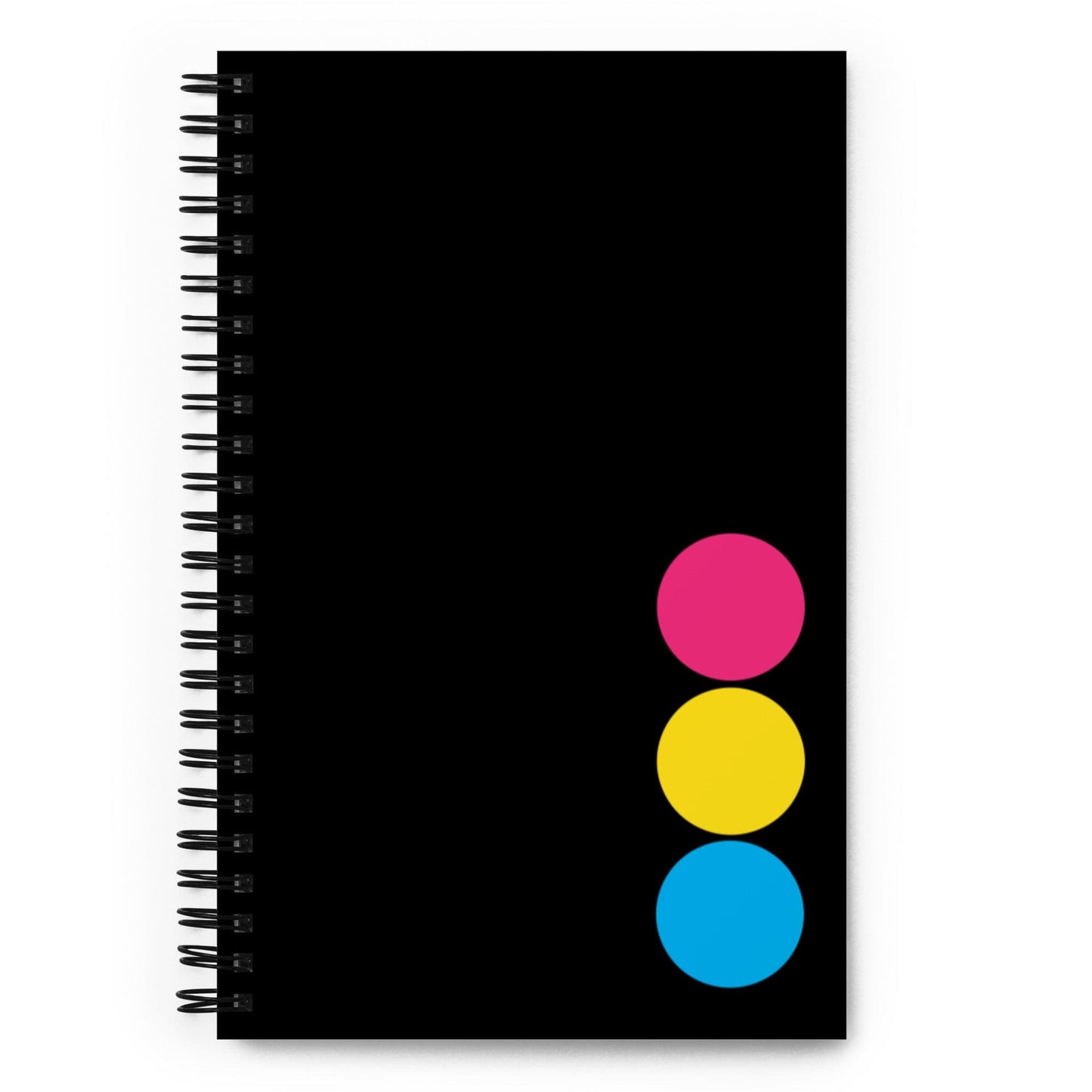 Pansexual Pan Pride Spiral Notebook - Circles Pansexual spiral-notebook-white-front-639a529cbd2d3