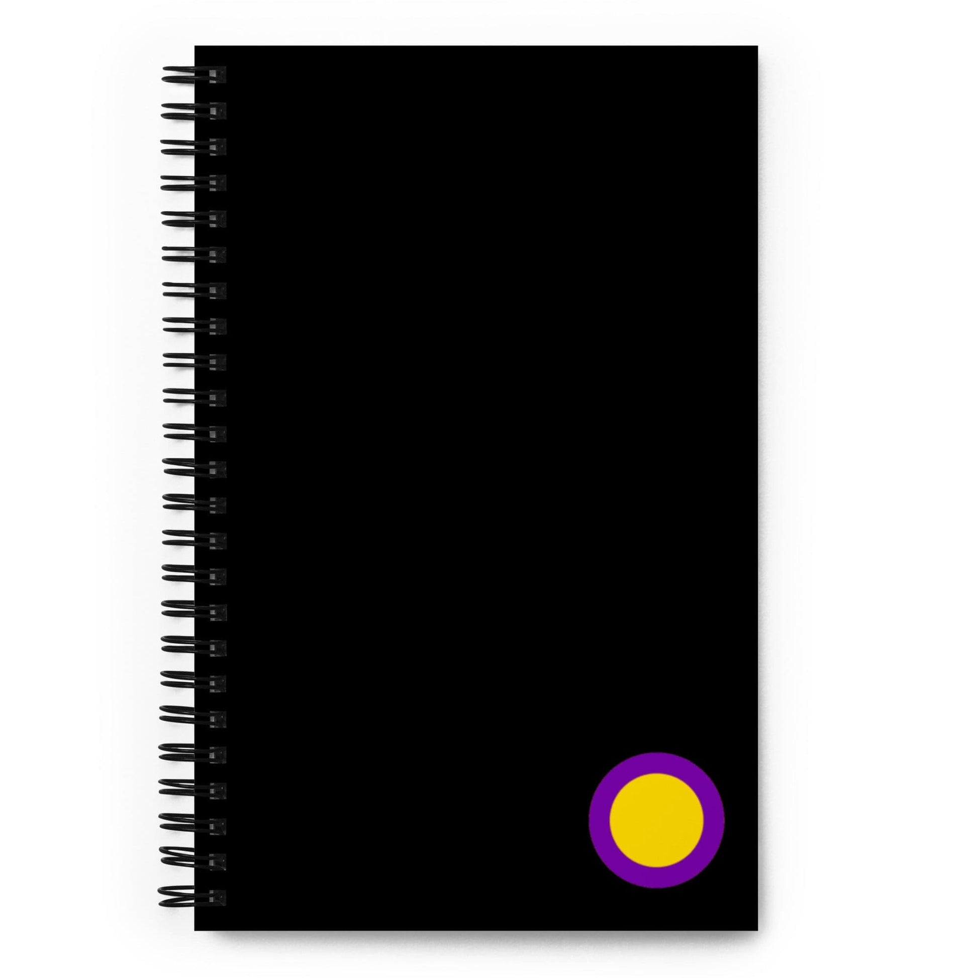 Intersex Pride Spiral Notebook - Circle Intersex spiral-notebook-white-front-639a576a11bfc