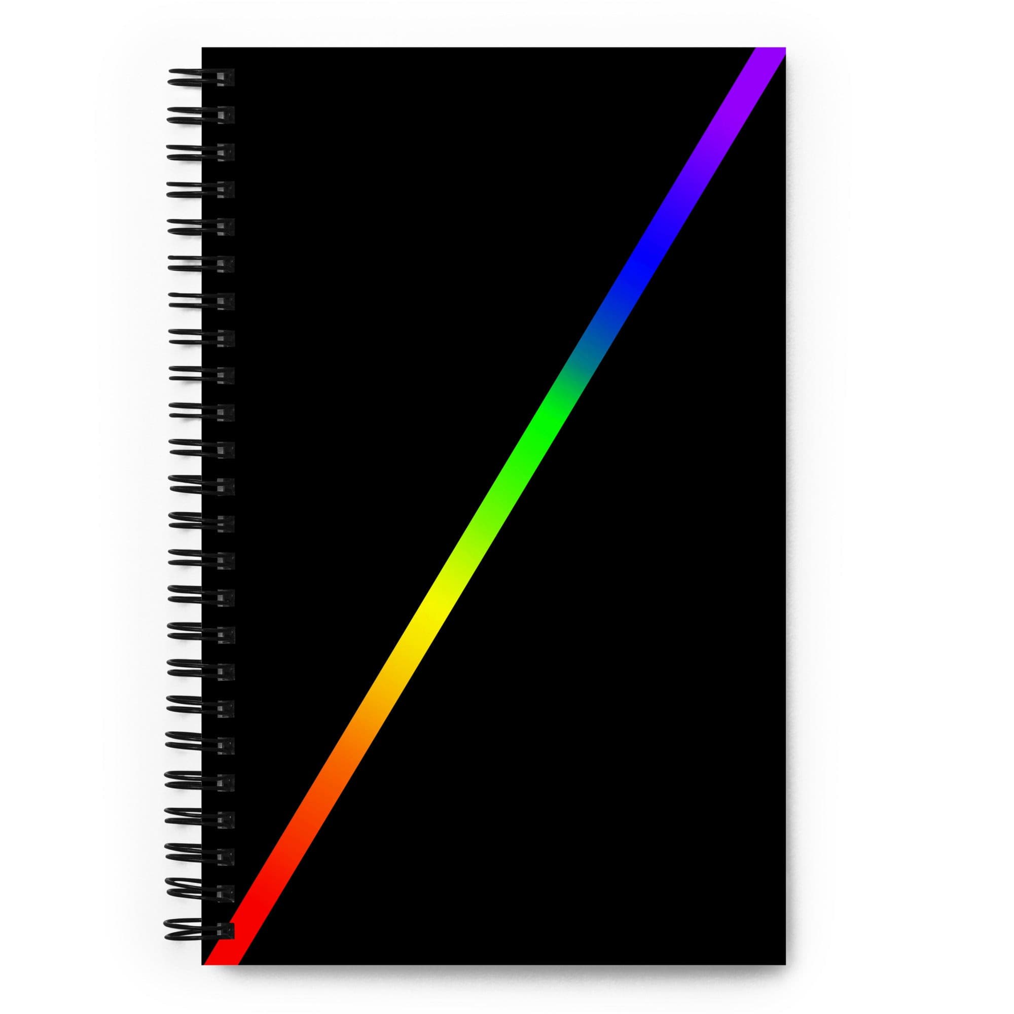 LGBTQ Pride Spiral Notebook in Rainbow Stripe – Pegasus Pride