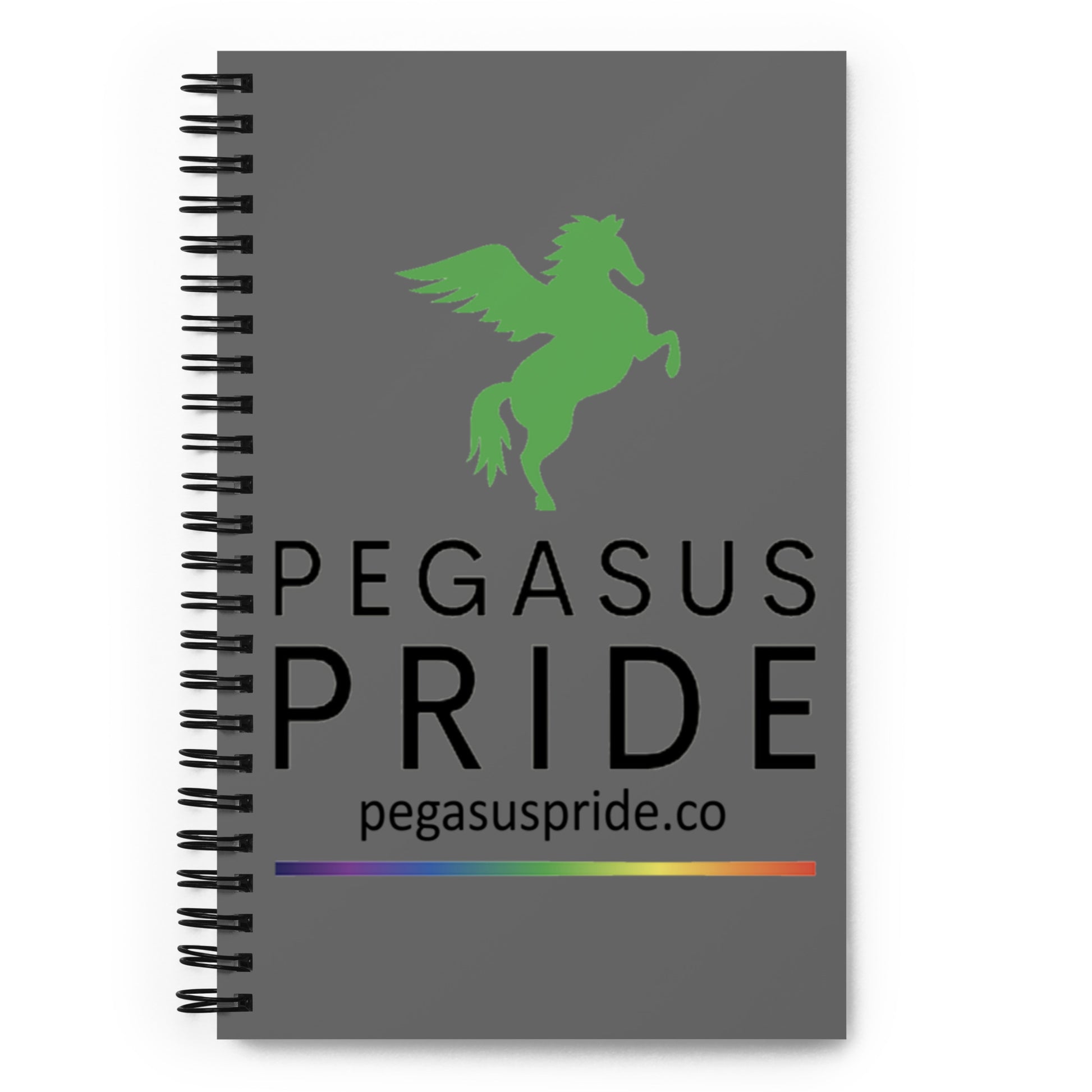 Pegasus Pride Spiral Notebook Default Title spiral-notebook-white-front-639a7098b5fa1