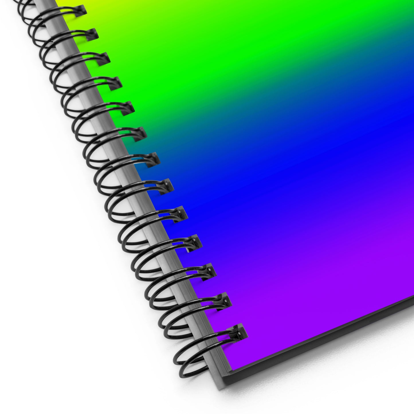 LGBTQ Pride Spiral Notebook in Rainbow Ombre spiral-notebook-white-product-detail-2-639a1aa22af40