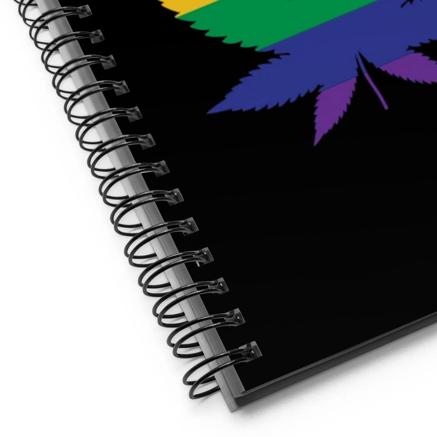 LGBTQ Pride Spiral Notebook - Weed spiral-notebook-white-product-detail-2-639a4b994ed6f