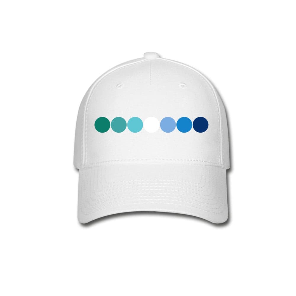 Gay MLM Vincian Pride Fitted Baseball Cap - Circles White Gay spod-1061708583-1-1