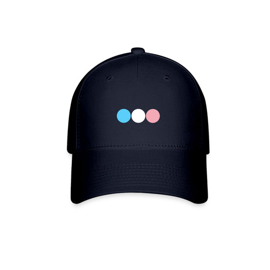 Transgender Trans Pride Fitted Baseball Cap - Circles Navy Transgender spod-1061718025-4-1