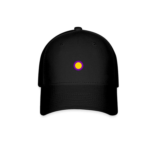 Intersex Pride Fitted Baseball Cap - Circle Black Intersex spod-1061718047-2-1