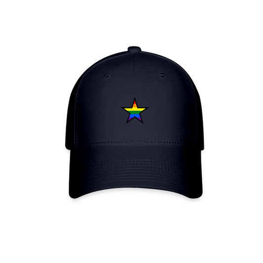 LGBTQ Pride Fitted Baseball Cap - Star Navy Pride spod-1061718070-4-1