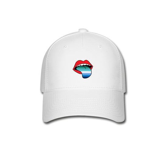 Gay MLM Vincian Pride Fitted Baseball Cap - Tongue White Gay spod-1061718269-1-1