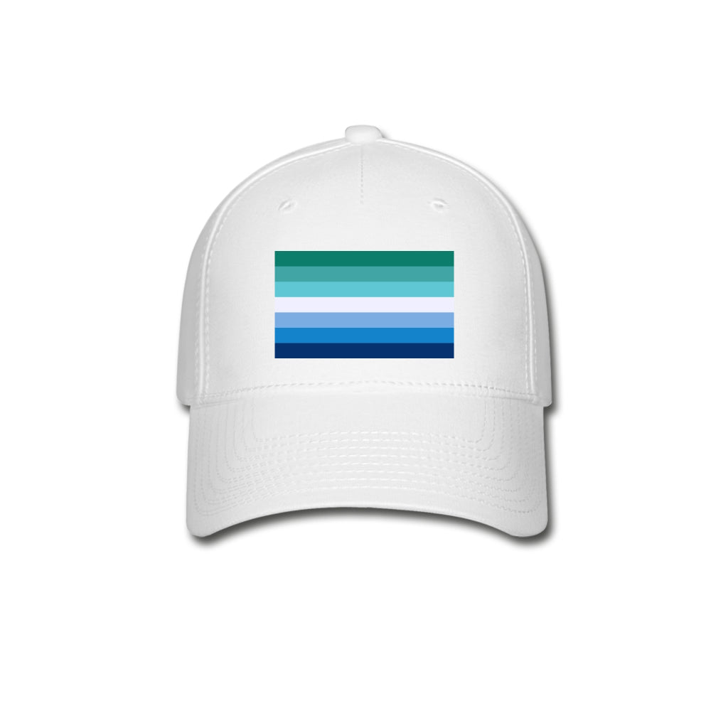 Gay MLM Vincian Pride Flag Fitted Baseball Cap White Gay spod-1061727074-1-1