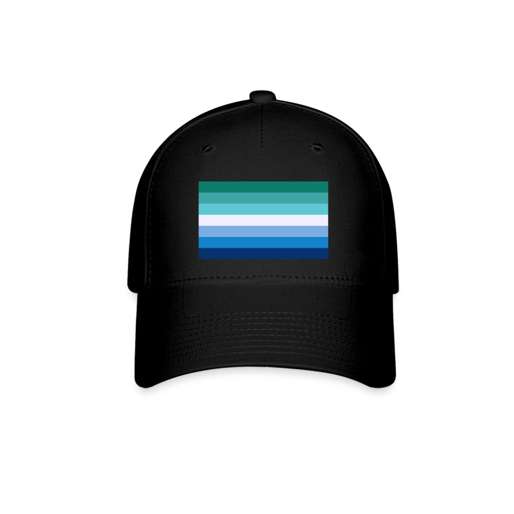 Gay MLM Vincian Pride Flag Fitted Baseball Cap Black Gay spod-1061727074-2-1