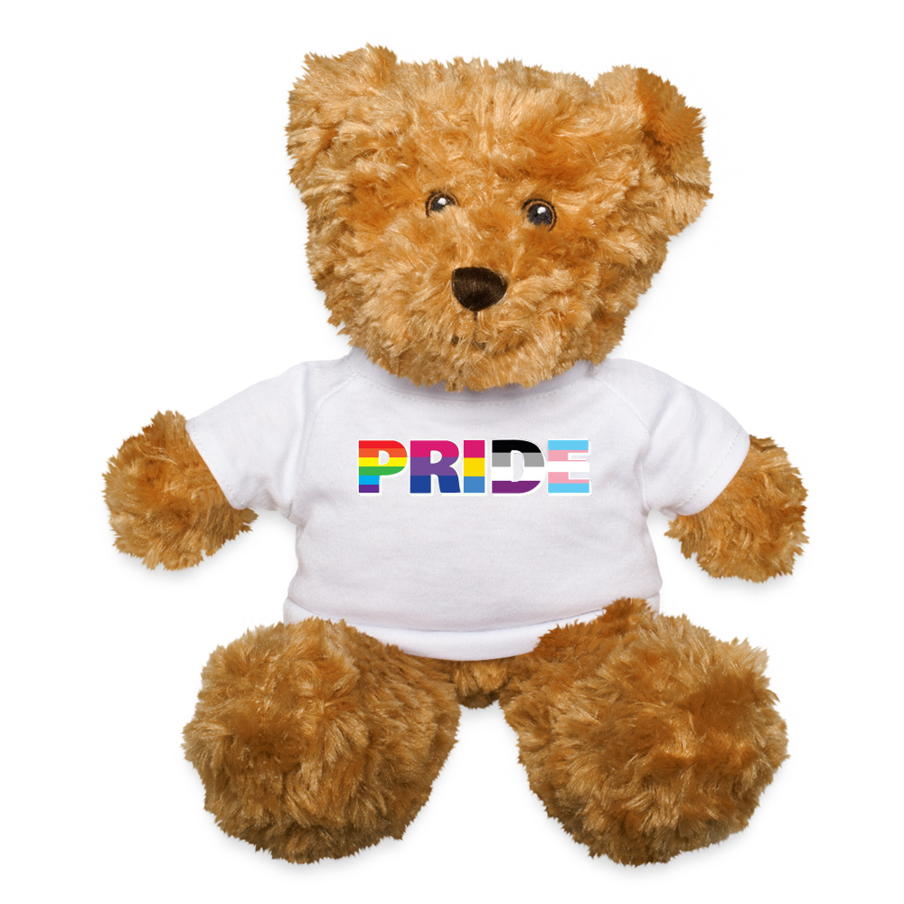 LGBTQ Pride Plush Stuffed Animal Teddy Bear - Pride White Pride spod-1062074433-1-1