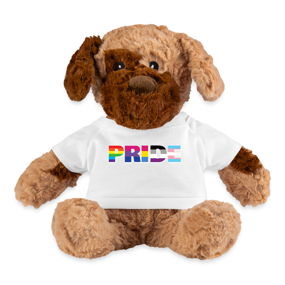 LGBTQ Pride Plush Dog Stuffed Animal - Pride White Pride spod-1062074452-1-1