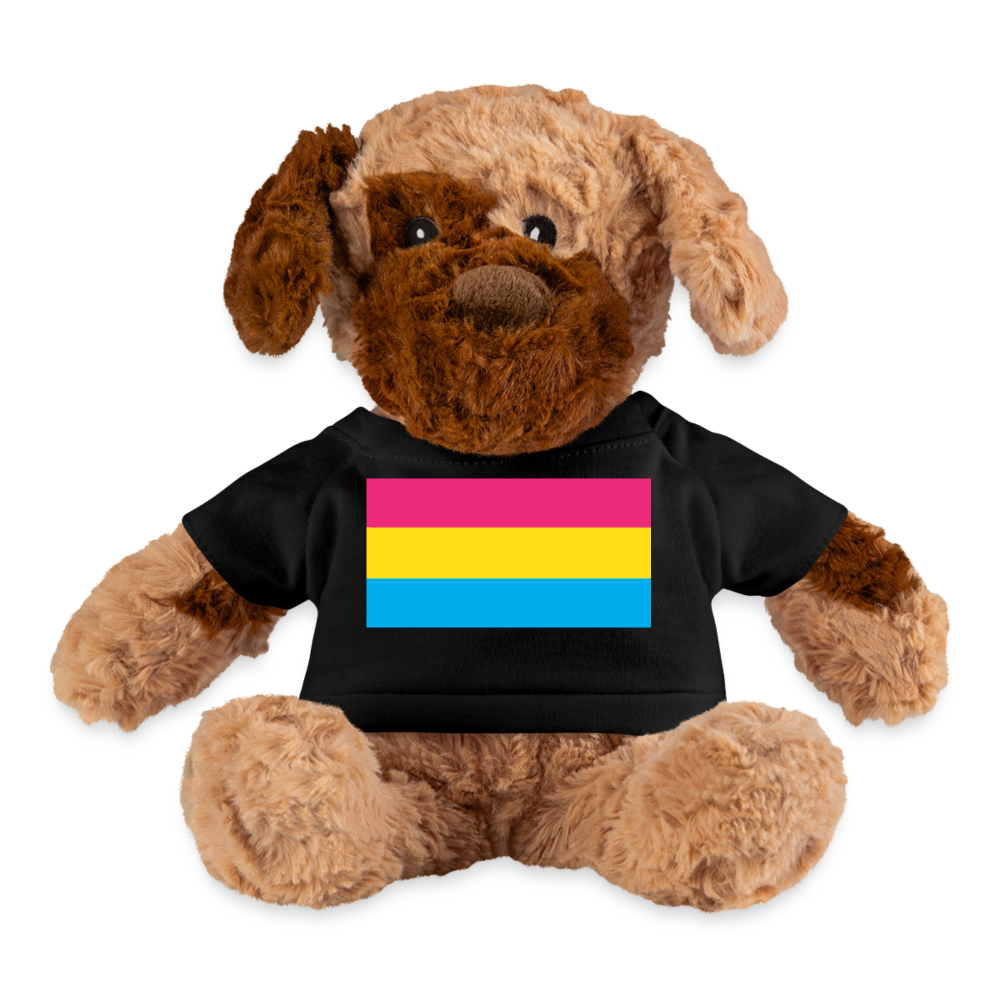 Pansexual Pan Pride Flag Plush Dog Stuffed Animal Black Pansexual spod-1062074497-2-1