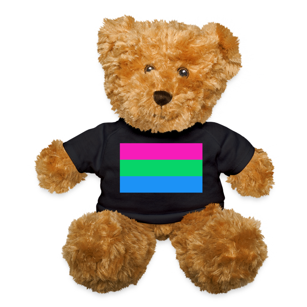 Polysexual Poly Pride Flag Plush Teddy Bear Stuffed Animal Black Polysexual spod-1062074532-2-1