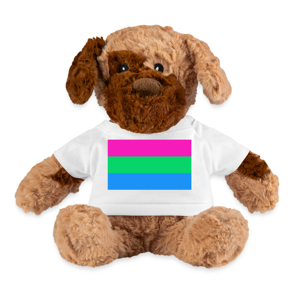 Polysexual Poly Pride Flag Plush Dog Stuffed Animal White Polysexual spod-1062074537-1-1