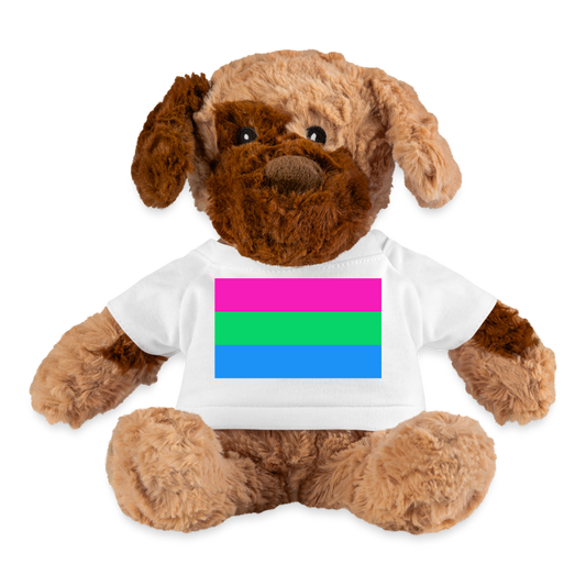 Polysexual Poly Pride Flag Plush Dog Stuffed Animal White Polysexual spod-1062074537-1-1