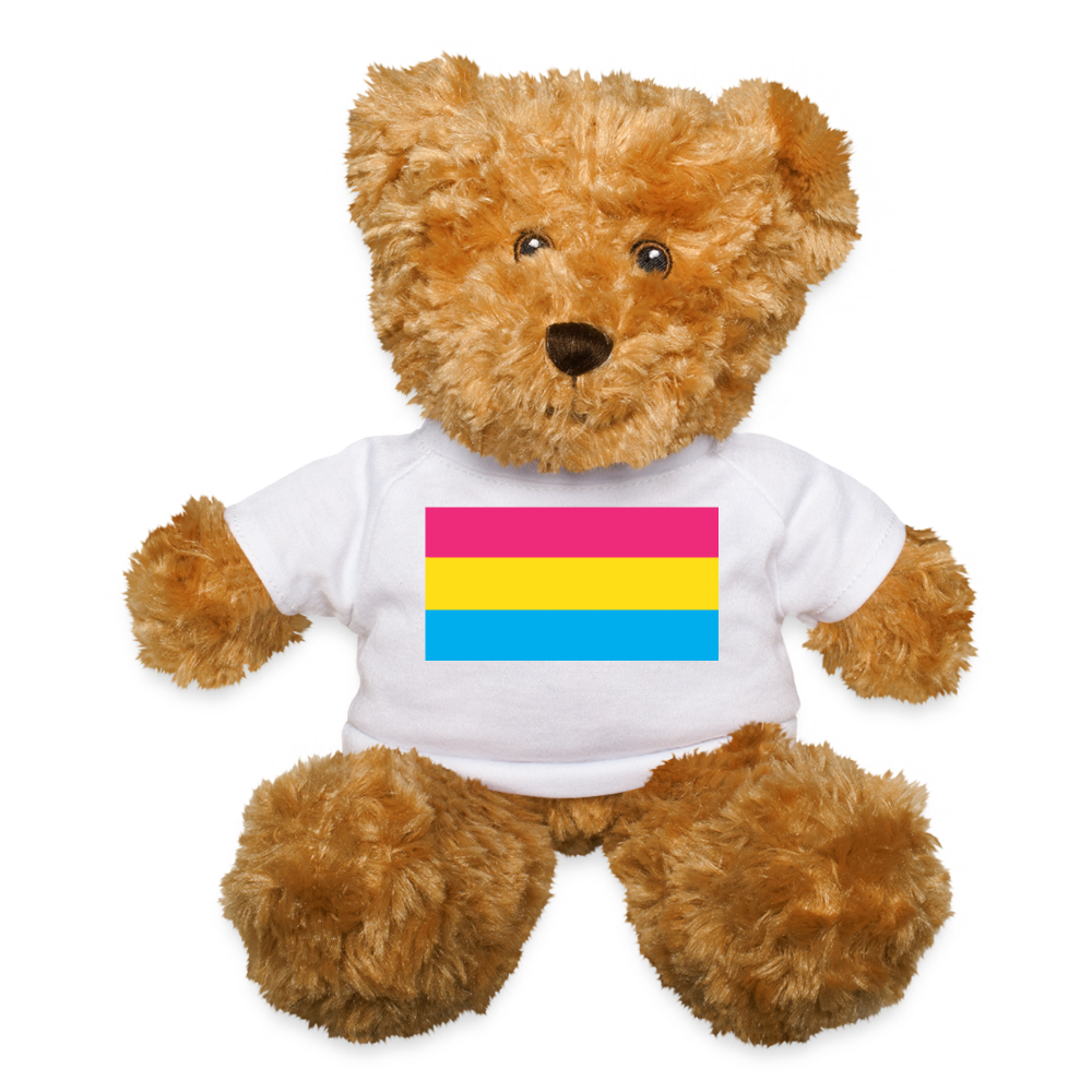 Pansexual Pan Pride Flag Plush Teddy Bear Stuffed Animal White Pansexual spod-1062074556-1-1