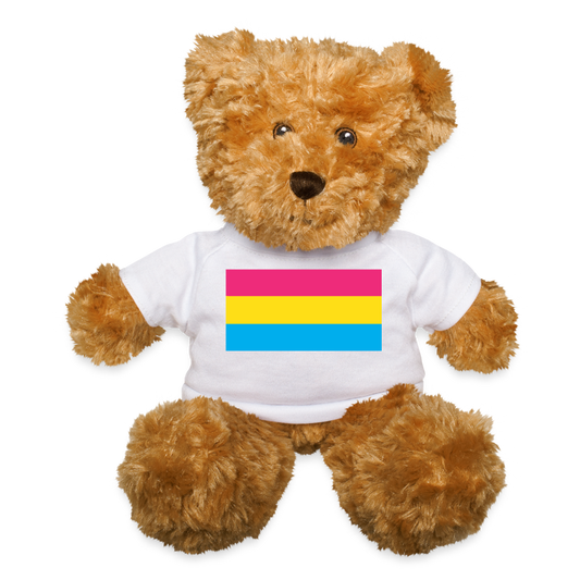 Pansexual Pan Pride Flag Plush Teddy Bear Stuffed Animal White Pansexual spod-1062074556-1-1