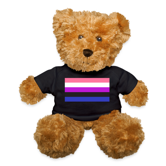 Genderfluid Pride Flag Plush Teddy Bear Stuffed Animal Black Genderfluid spod-1062074734-2-1