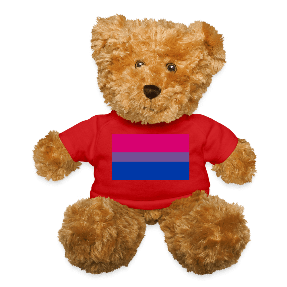 Bisexual Bi Pride Flag Plush Teddy Bear Stuffed Animal Red Bisexual spod-1062074805-196-1