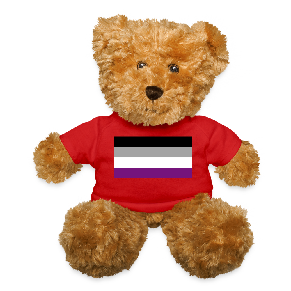 Asexual Ace Pride Flag Teddy Bear Red Asexual spod-1062074822-196-1