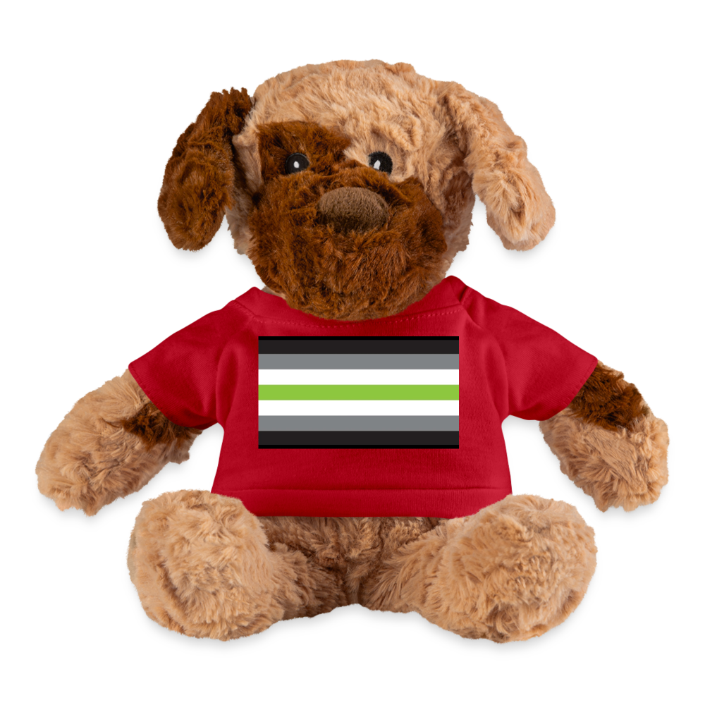 Agender Pride Flag Plush Dog Red Agender spod-1062074827-196-1