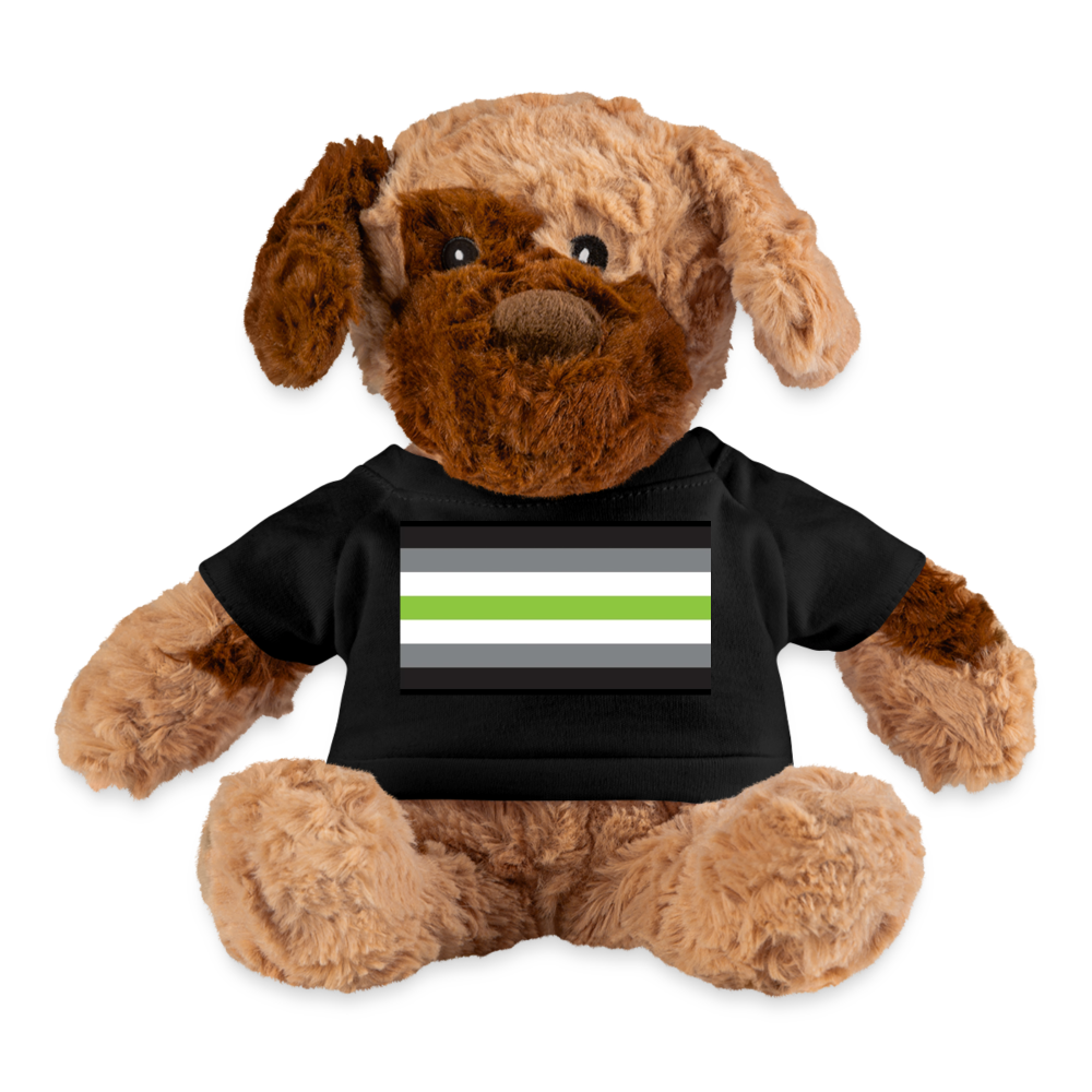 Agender Pride Flag Plush Dog Black Agender spod-1062074827-2-1