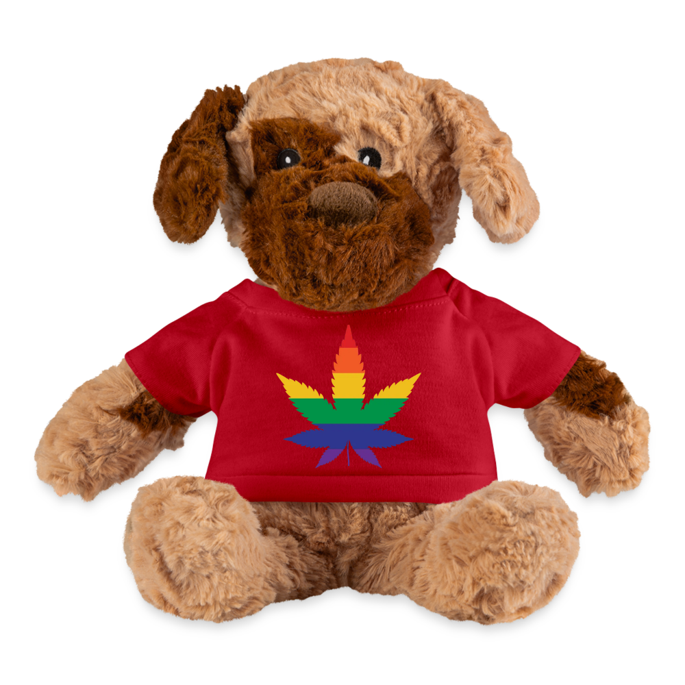 LGBTQ Pride Plush Dog Stuffed Animal - Weed Red Pride spod-1062074863-196-1