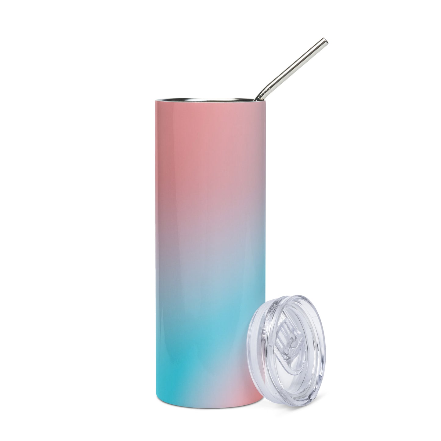 Transgender Trans Pride Stainless Steel Tumbler 20oz - Blur Transgender 20oz stainless-steel-tumbler-white-front-638c2445dab8f