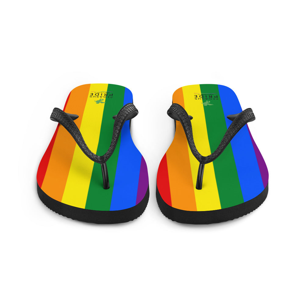 LGBTQ Pride Flag Flip-Flops Sandals sublimation-flip-flops-white-front-6408a8f7bf015