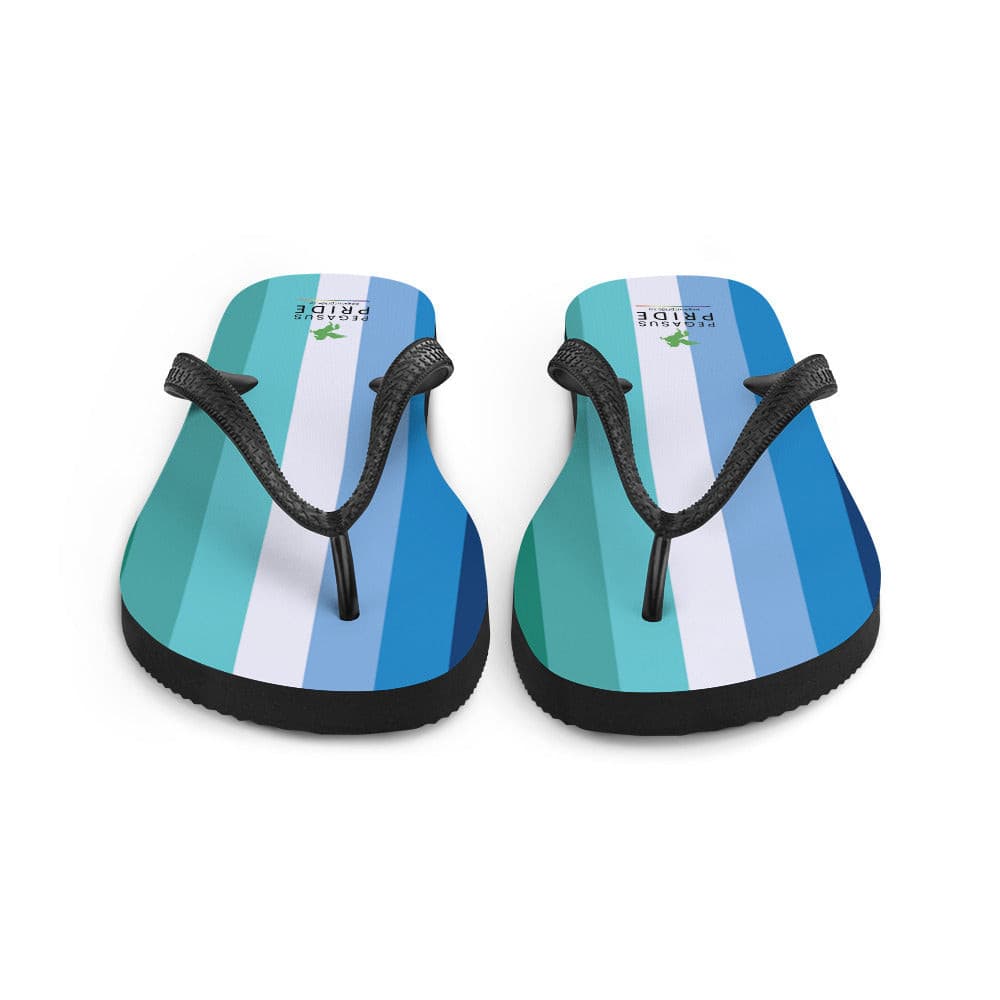 Gay MLM Vincian Pride Flag Flip-Flop Sandals sublimation-flip-flops-white-front-64094111c14c4