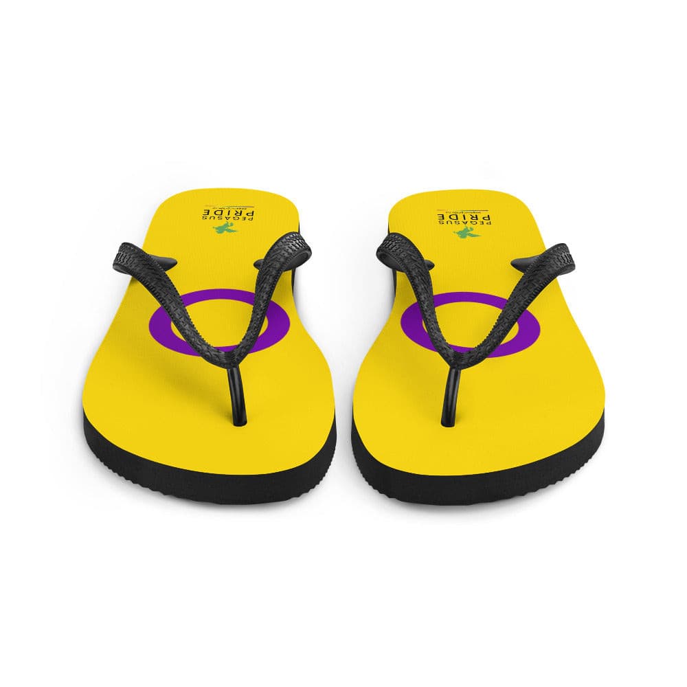 Intersex Pride Flag Flip-Flops Sandals sublimation-flip-flops-white-front-640941e5afc14